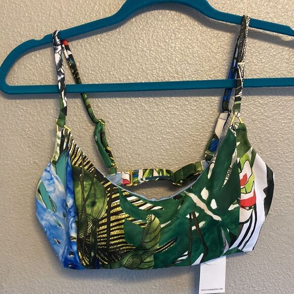 NWT- Swiminista x Christian Lacroix- tropical bikini top- Size Medium - Picture 4 of 9